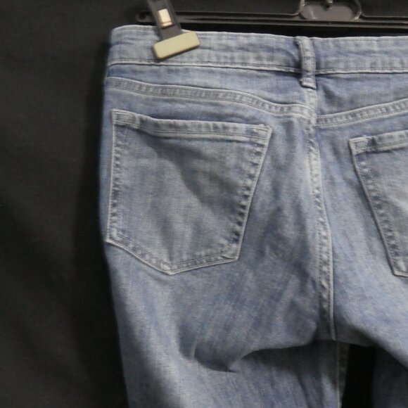 GAP - Skinny Roll Up | 4 / 27 R Regular Fit | Blue Washed Distressed Denim Jeans - Picture 10 of 16